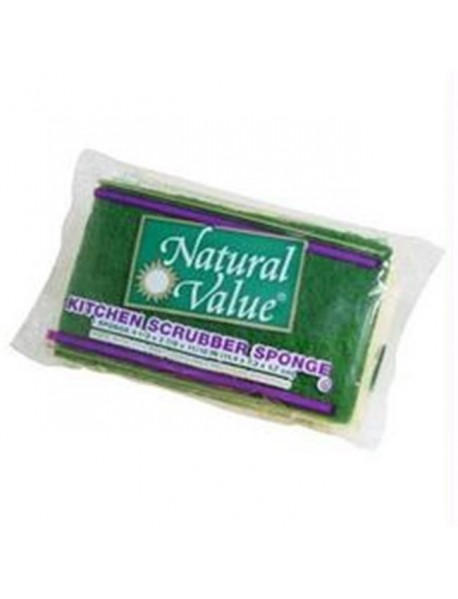 Natural Value Kitchen Scrubber Sponge (24x1CNT )