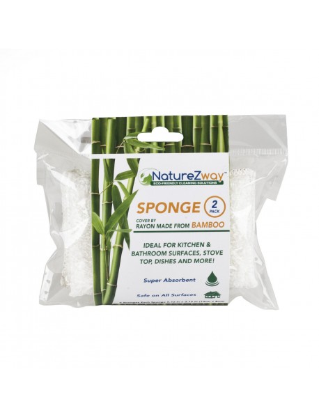 NATZWY BAMBOO SPONGE 2PK ( 12 X 12 CT   )