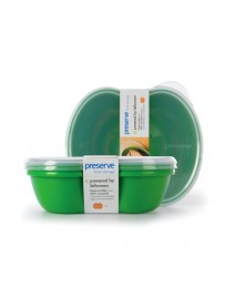 Preserve Green Square Sandwich Food Storage (1x2 PK)