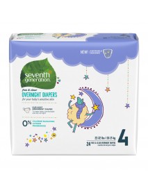 Seventh Generation Baby Overnight Diapers Stage 4 (4x24 CT)