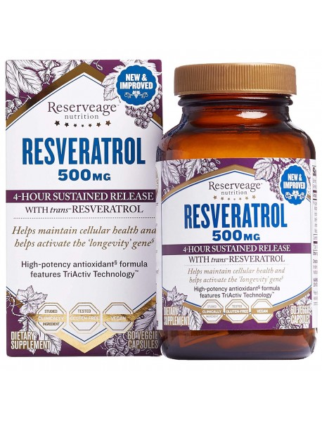 RSRVEAGE RESVERATROL 500 (1x60.00)