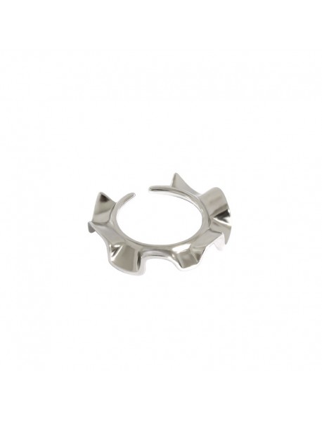 Bridesmaid Irregular Wave Sunshine 925 Sterling Silver Adjustable Ring