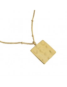 Casual Geometry Square 925 Sterling Silver Necklace