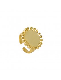 Party Sunflower 925 Sterling Silver Adjustable Ring