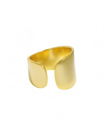 Holiday Wide Geometry Irregular 925 Sterling Silver Adjustable Ring