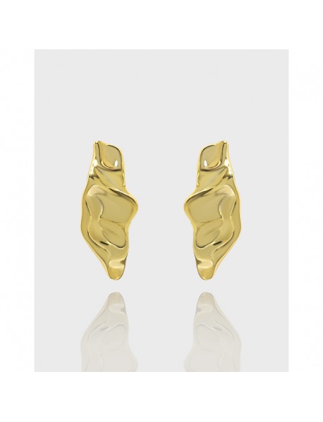 Geometry Irregular Pods 925 Sterling Silver Stud Earrings