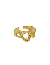 Friend's Hollow Knots 925 Sterling Silver Adjustable Ring