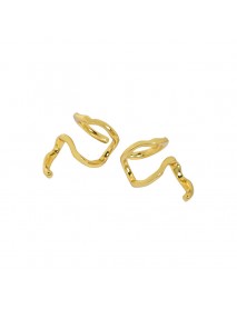 Fashion Irregular Snake Shape 925 Sterling Silver Non-Pierced Earrings