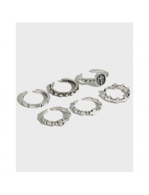 Vintage Cross Simple New 925 Sterling Silver Adjustable Ring