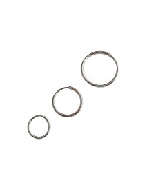 Minimalist Round Circles Simple 925 Sterling Silver Huggie Hoop Earrings