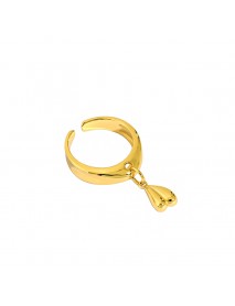 Promise Drop Heart 925 Sterling Silver Adjustable Ring