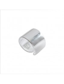 Minimalist Wide 925 Sterling Silver Adjustable Ring