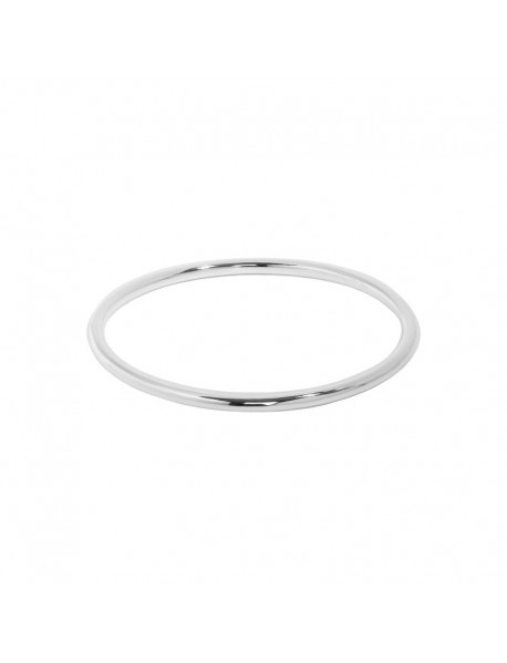 Simple 3.2mm Geometry No Plating 925 Sterling Silver Bangle