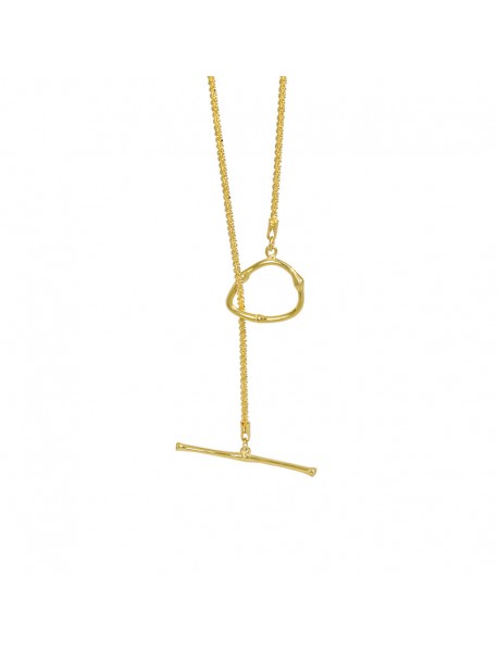 Office Popcorn Chain OT Shape 925 Sterling Silver Necklace