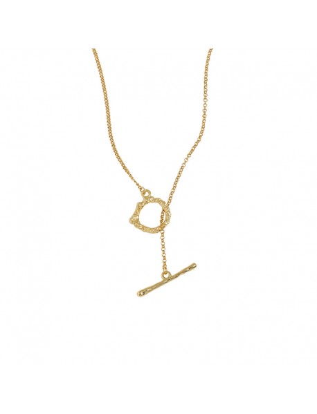 Office Irregular OT Shape 925 Sterling Silver Necklace