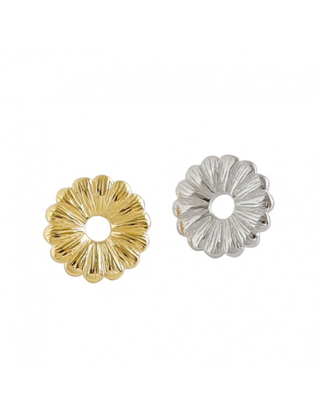Women Chrysanthemum Flowers 925 Sterling Silver Stud Earrings