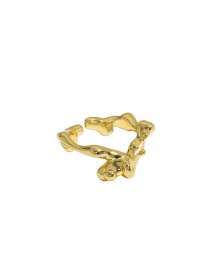 Fashion Abstract Irregular Bubbles 925 Sterling Silver Adjustable Ring