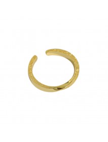 Simple Mobius Circle Office 925 Sterling Silver Adjustable Ring