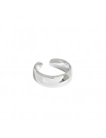 Simple Irregular Men 925 Sterling Silver Non-Pierced Earring(Single)
