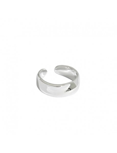 Simple Irregular Men 925 Sterling Silver Non-Pierced Earring(Single)