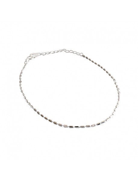 Simple Tube Beads 925 Sterling Silver Bracelet