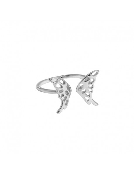 Beautiful Hollow Butterfly 925 Sterling Silver Adjustable Ring
