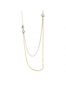 Elegant Double Layers Tassels OT 925 Sterling Silver Necklace