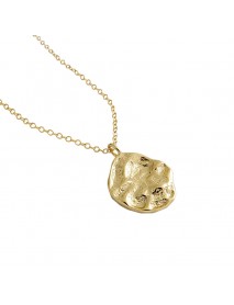 Casual Irregular Rock Stone 925 Sterling Silver Necklace