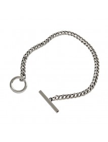 Vintage SAINT LAURENT PARIS Letters 925 Sterling Silver Bracelet