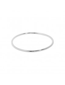 Minimalist 2.2mm S990 Sterling Silver Bangle
