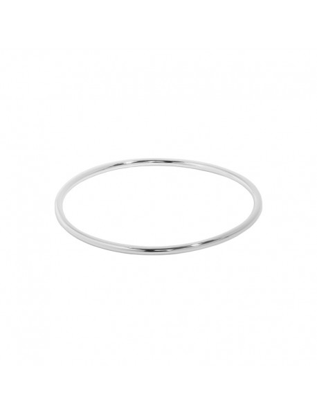 Minimalist 2.2mm S990 Sterling Silver Bangle
