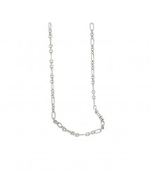 Friend's Hollow Chain Choker 925 Sterling Silver Necklace
