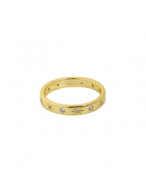 Girl CZ Stars Shining 925 Sterling Silver Ring