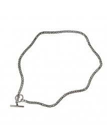 Vintage Geometry Men's OT Chain 925 Sterling Silver Necklace