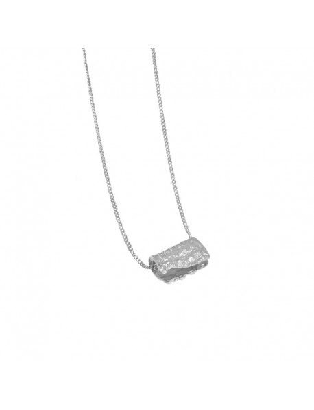 Party Irregular Geometry Block 925 Sterling Silver Necklace