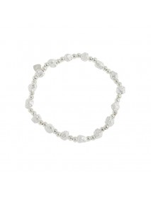 Fashion Geometry Broken Stones Beads 925 Sterling Silver Bracelet