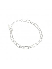 Modern Hollow Chain Fashion 925 Sterling Silver Bracelet
