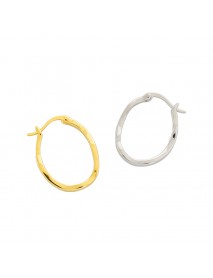 Geometry Irregular Circle Hot 925 Sterling Silver Hoop Earrings