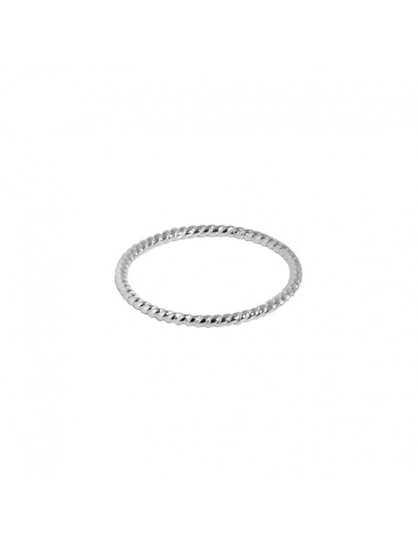 New Simple Twisted 925 Sterling Silver Ring