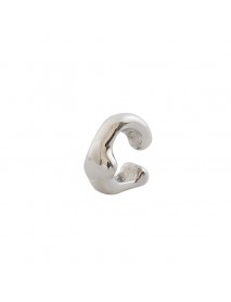 New Classic Irregular C Shape 925 Sterling Silver Non-Pierced Earring(Single)