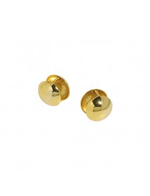 Fashion Geometry Round Ball 925 Sterling Silver Hoop Earrings