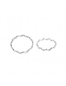 Simple Wave Curves 925 Sterling Silver Ring