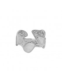 2022 New Hot Irregular Epoxy Stones 925 Sterling Silver Adjustable Ring