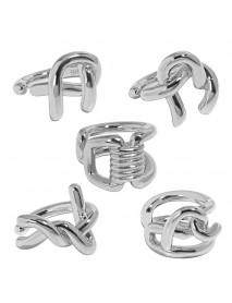Fashion Irregular Lines Cross Winding 925 Sterling Silver Non-Pierced Earring(Single)