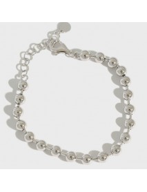 Modern Lucky Beads 925 Sterling Silver Bracelet