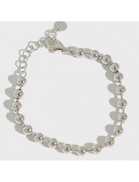 Modern Lucky Beads 925 Sterling Silver Bracelet