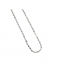 Simple New Geometry Irregular Tube 925 Sterling Silver Necklace