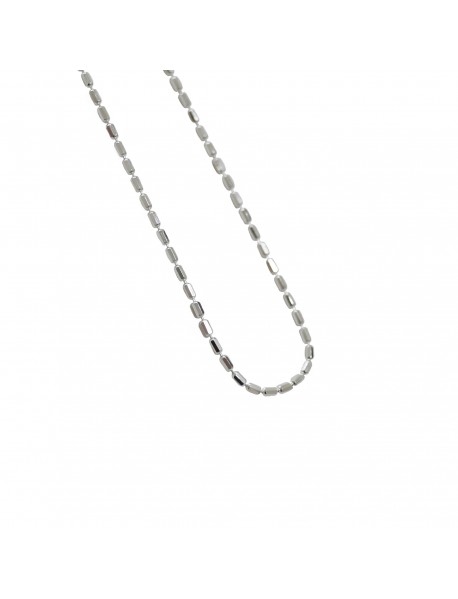 Simple New Geometry Irregular Tube 925 Sterling Silver Necklace