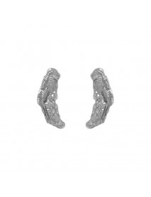 Fashion Irregular Stones 925 Sterling Silver Dangling Earrings