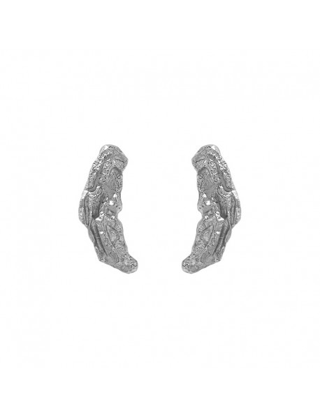 Fashion Irregular Stones 925 Sterling Silver Dangling Earrings